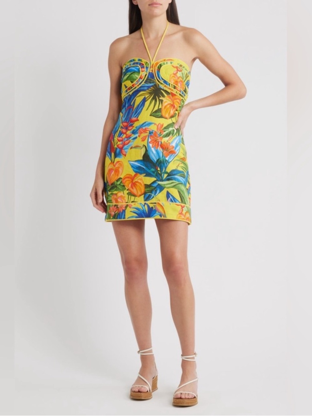 Farm Rio Bright Nature Mini Dress - Picture 5 of 15